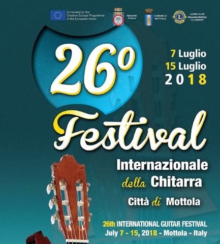 26° Festival Internazionale della Chitarra - Città di Mottola