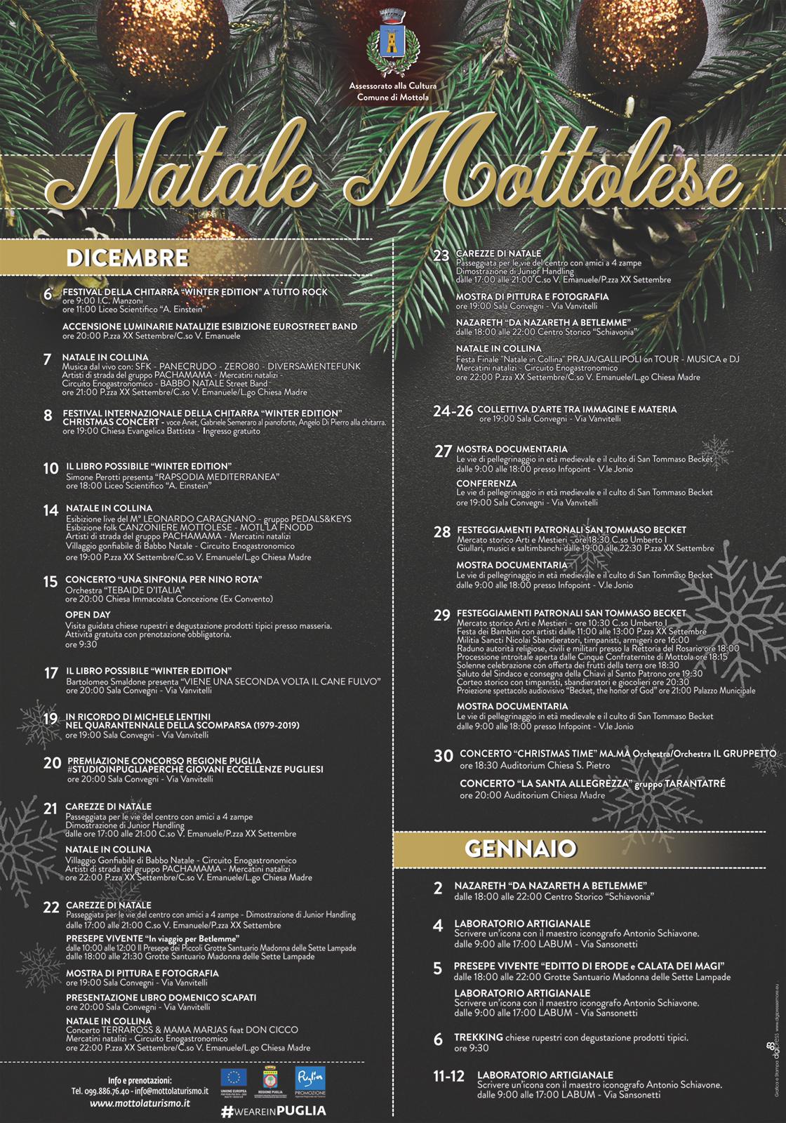 Cartellone Natale Mottolese