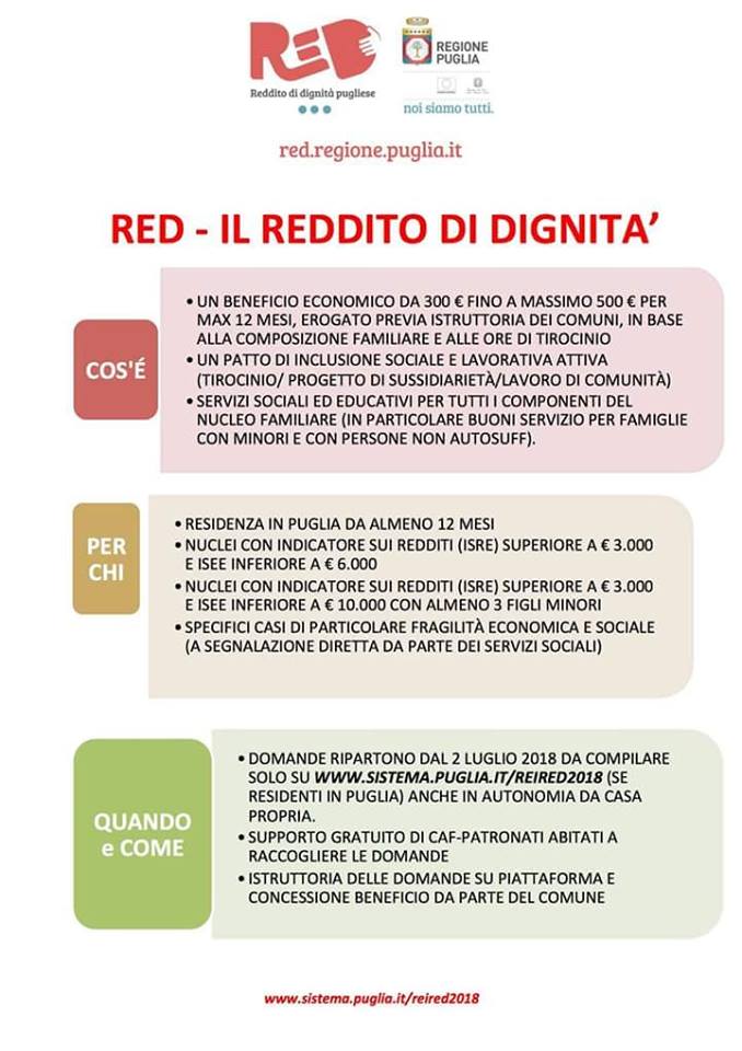 Reddito di dignità e reddito di inclusione 